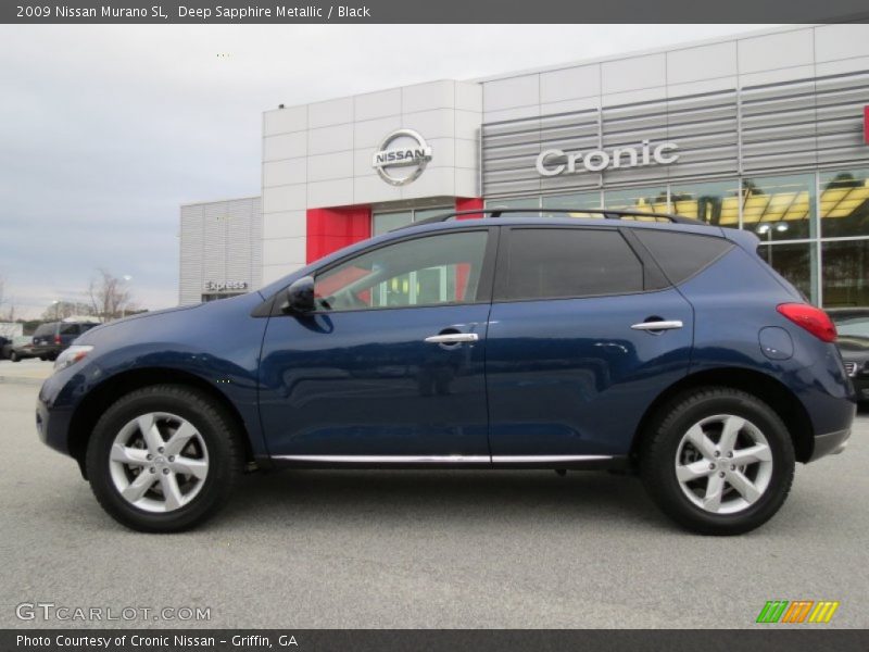 Deep Sapphire Metallic / Black 2009 Nissan Murano SL