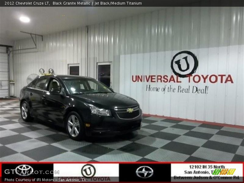 Black Granite Metallic / Jet Black/Medium Titanium 2012 Chevrolet Cruze LT