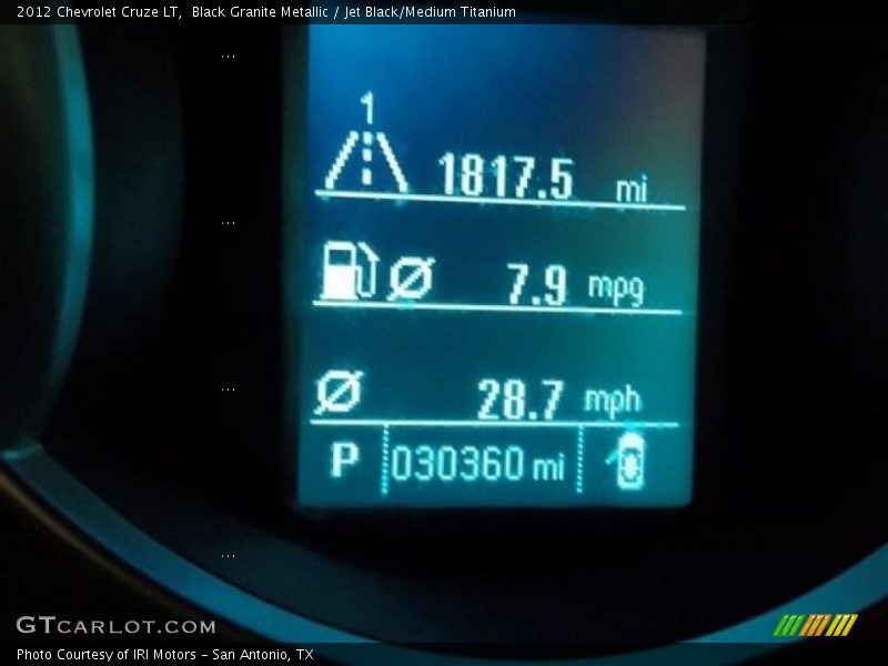 Black Granite Metallic / Jet Black/Medium Titanium 2012 Chevrolet Cruze LT