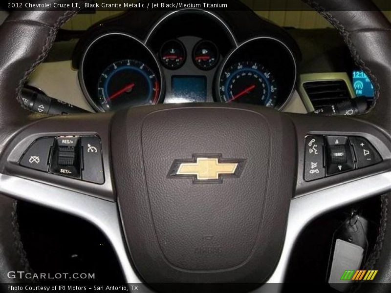 Black Granite Metallic / Jet Black/Medium Titanium 2012 Chevrolet Cruze LT