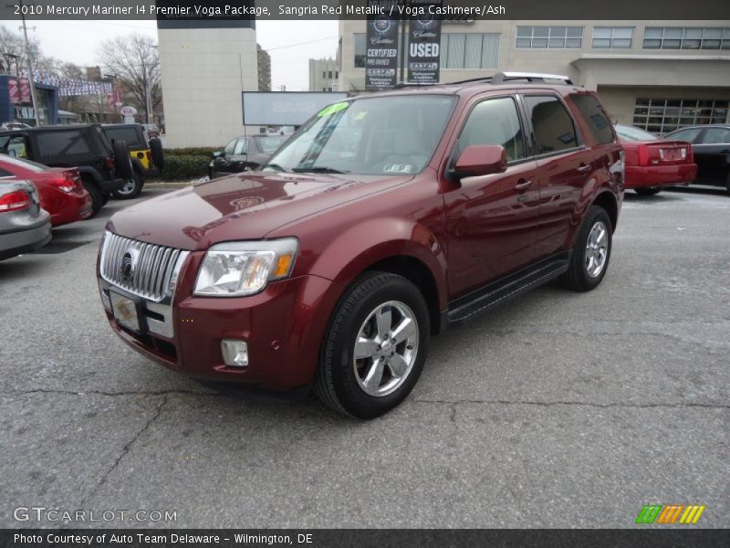 Sangria Red Metallic / Voga Cashmere/Ash 2010 Mercury Mariner I4 Premier Voga Package