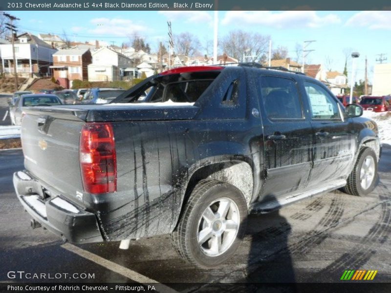 Black / Ebony 2013 Chevrolet Avalanche LS 4x4 Black Diamond Edition