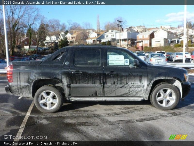 Black / Ebony 2013 Chevrolet Avalanche LS 4x4 Black Diamond Edition