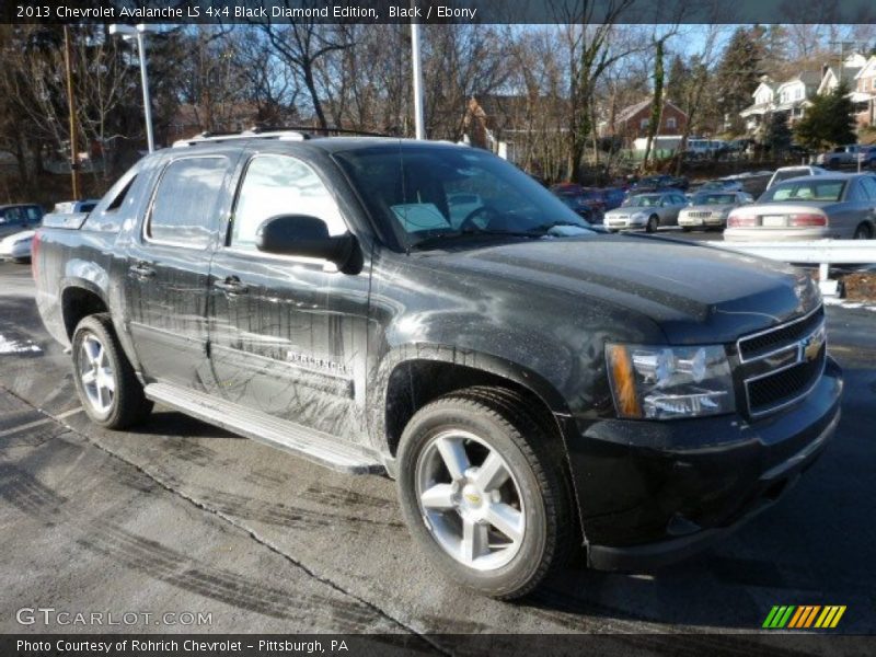 Black / Ebony 2013 Chevrolet Avalanche LS 4x4 Black Diamond Edition