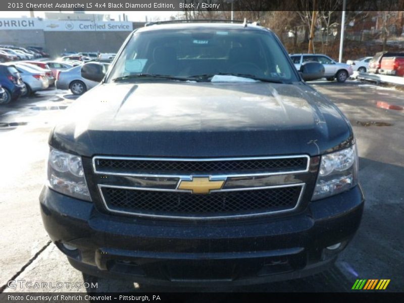 Black / Ebony 2013 Chevrolet Avalanche LS 4x4 Black Diamond Edition