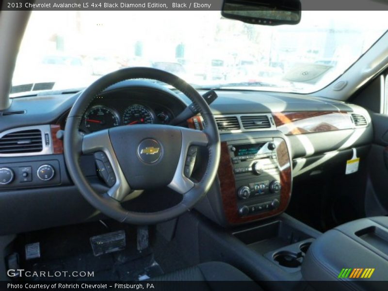 Black / Ebony 2013 Chevrolet Avalanche LS 4x4 Black Diamond Edition