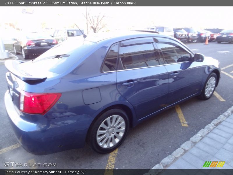 Marine Blue Pearl / Carbon Black 2011 Subaru Impreza 2.5i Premium Sedan