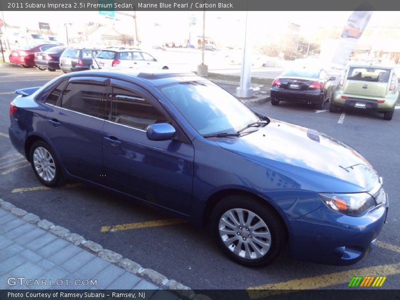 Marine Blue Pearl / Carbon Black 2011 Subaru Impreza 2.5i Premium Sedan