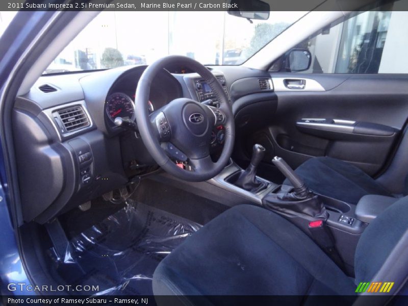 Marine Blue Pearl / Carbon Black 2011 Subaru Impreza 2.5i Premium Sedan