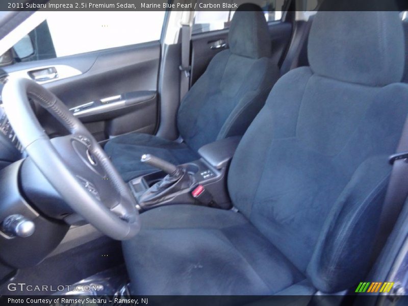 Marine Blue Pearl / Carbon Black 2011 Subaru Impreza 2.5i Premium Sedan
