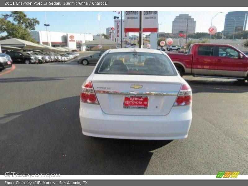 Summit White / Charcoal 2011 Chevrolet Aveo LT Sedan