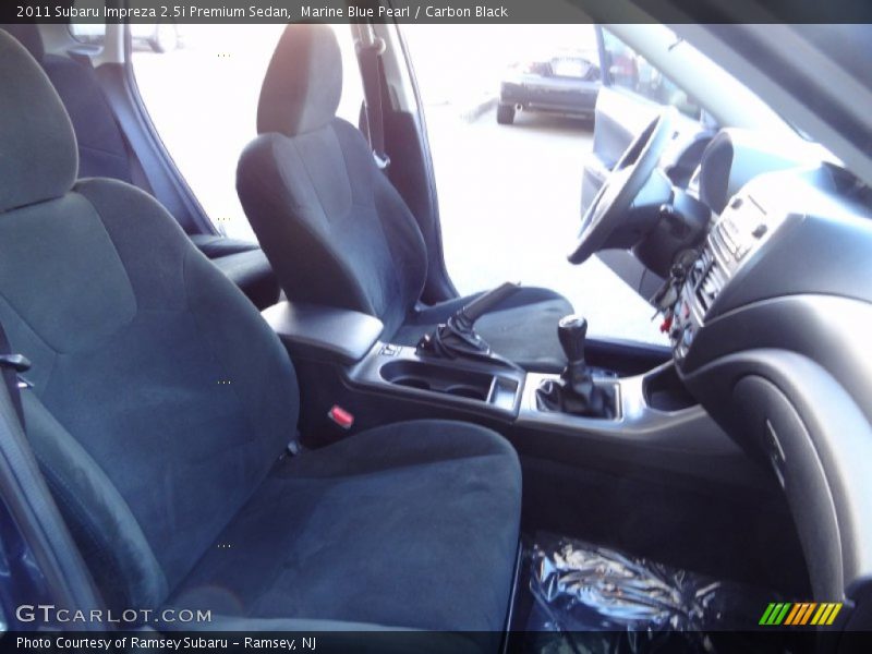 Marine Blue Pearl / Carbon Black 2011 Subaru Impreza 2.5i Premium Sedan