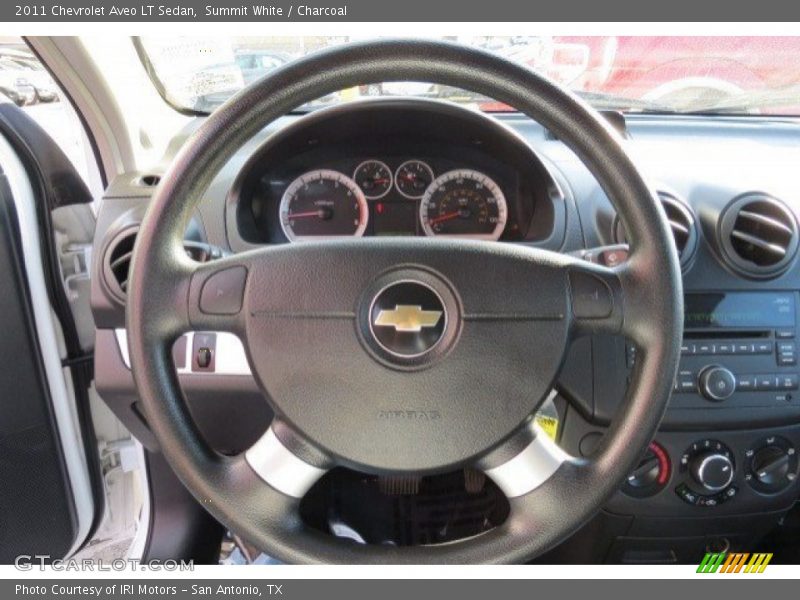 Summit White / Charcoal 2011 Chevrolet Aveo LT Sedan