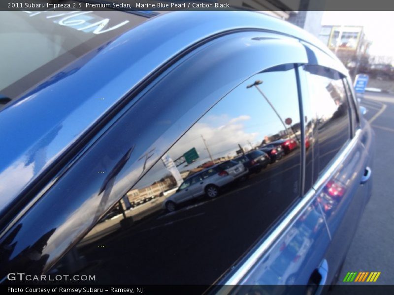 Marine Blue Pearl / Carbon Black 2011 Subaru Impreza 2.5i Premium Sedan