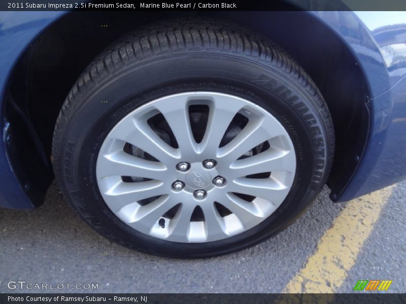 Marine Blue Pearl / Carbon Black 2011 Subaru Impreza 2.5i Premium Sedan