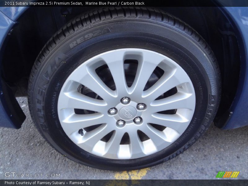 Marine Blue Pearl / Carbon Black 2011 Subaru Impreza 2.5i Premium Sedan