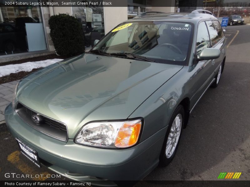 Seamist Green Pearl / Black 2004 Subaru Legacy L Wagon