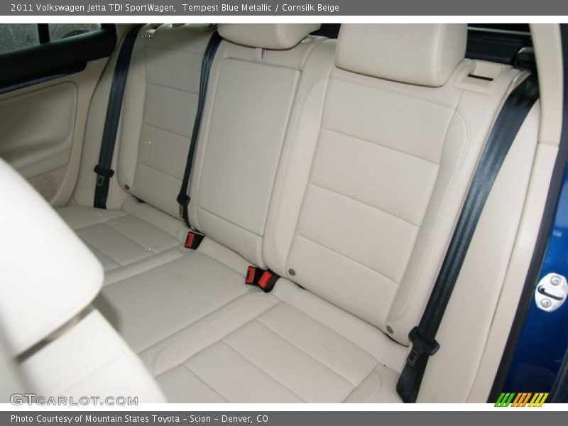 Tempest Blue Metallic / Cornsilk Beige 2011 Volkswagen Jetta TDI SportWagen