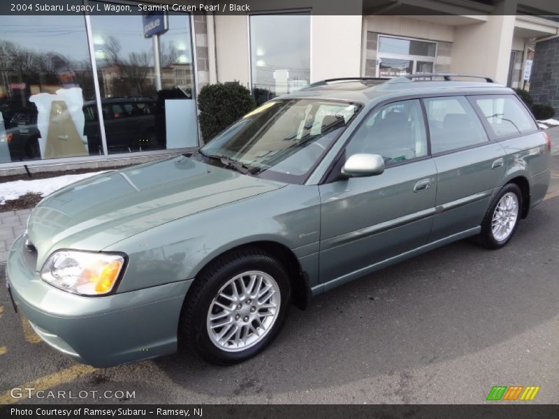 Seamist Green Pearl / Black 2004 Subaru Legacy L Wagon
