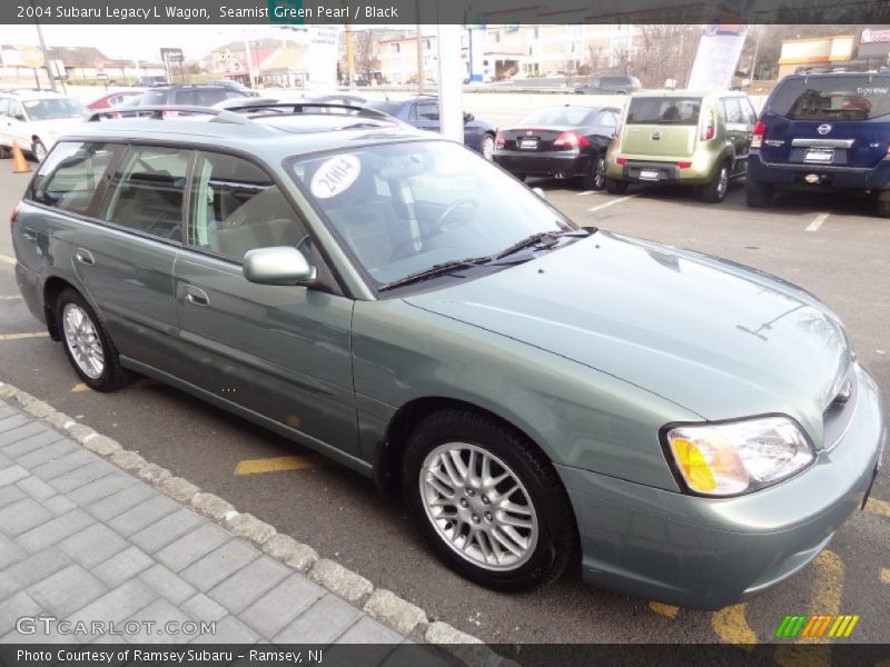 Seamist Green Pearl / Black 2004 Subaru Legacy L Wagon