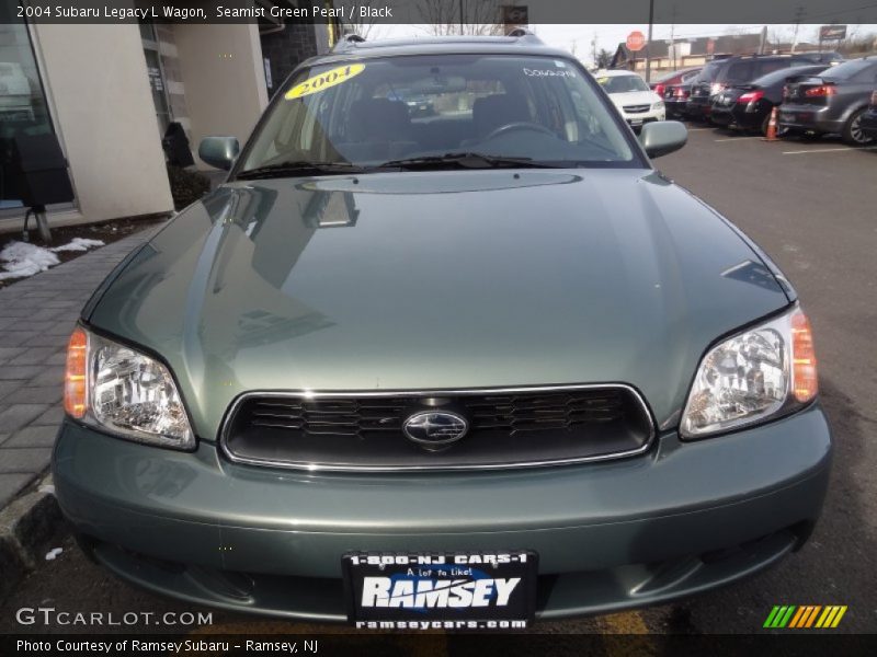 Seamist Green Pearl / Black 2004 Subaru Legacy L Wagon