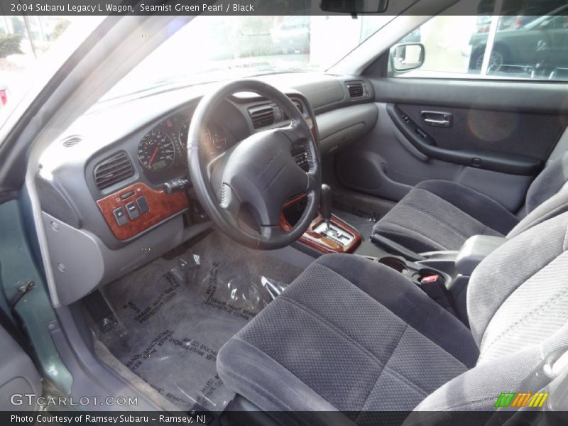 Seamist Green Pearl / Black 2004 Subaru Legacy L Wagon