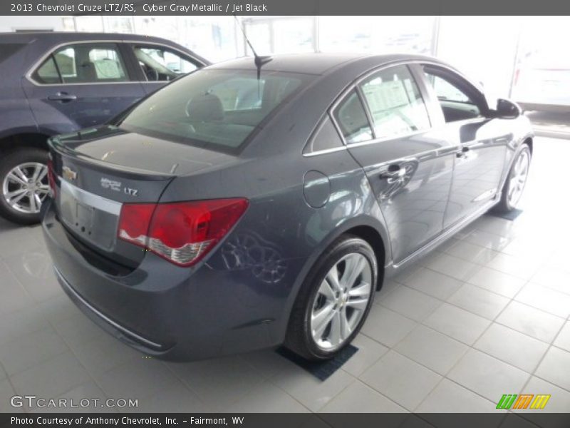 Cyber Gray Metallic / Jet Black 2013 Chevrolet Cruze LTZ/RS