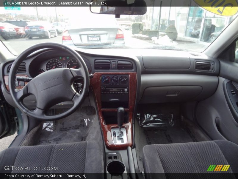 Seamist Green Pearl / Black 2004 Subaru Legacy L Wagon