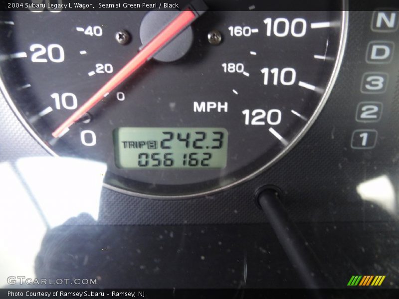 Seamist Green Pearl / Black 2004 Subaru Legacy L Wagon