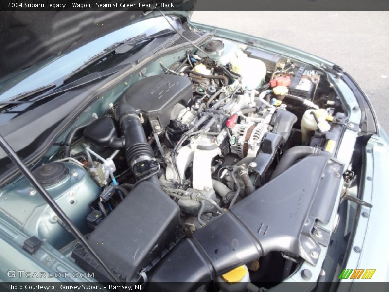 Seamist Green Pearl / Black 2004 Subaru Legacy L Wagon