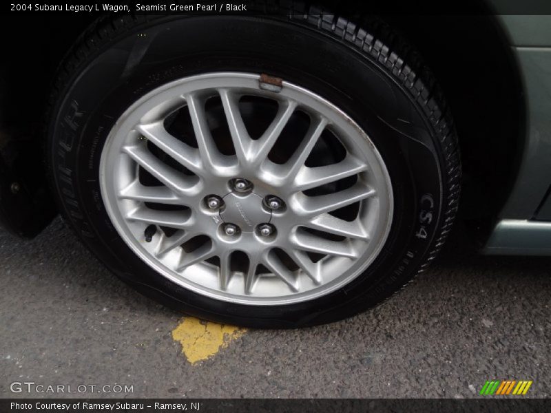 Seamist Green Pearl / Black 2004 Subaru Legacy L Wagon
