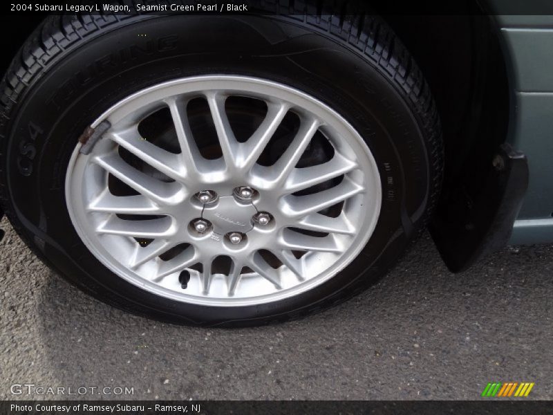 Seamist Green Pearl / Black 2004 Subaru Legacy L Wagon