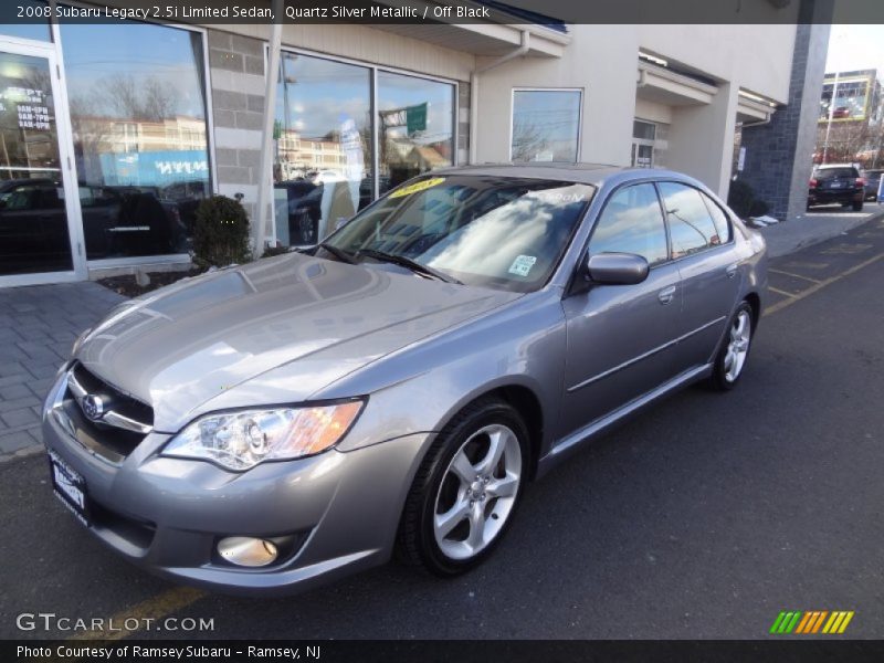 Quartz Silver Metallic / Off Black 2008 Subaru Legacy 2.5i Limited Sedan