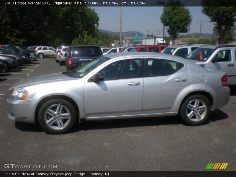 Bright Silver Metallic / Dark Slate Gray/Light Slate Gray 2008 Dodge Avenger SXT