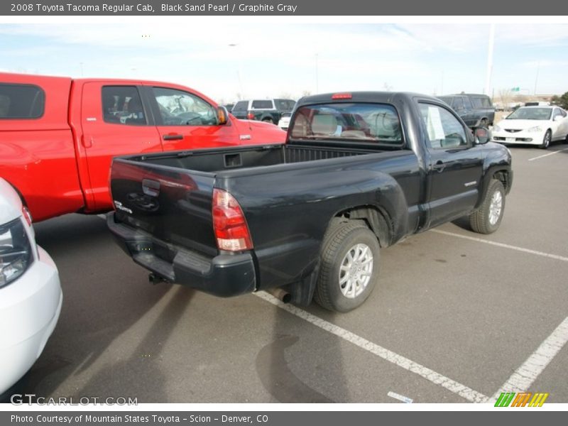 Black Sand Pearl / Graphite Gray 2008 Toyota Tacoma Regular Cab