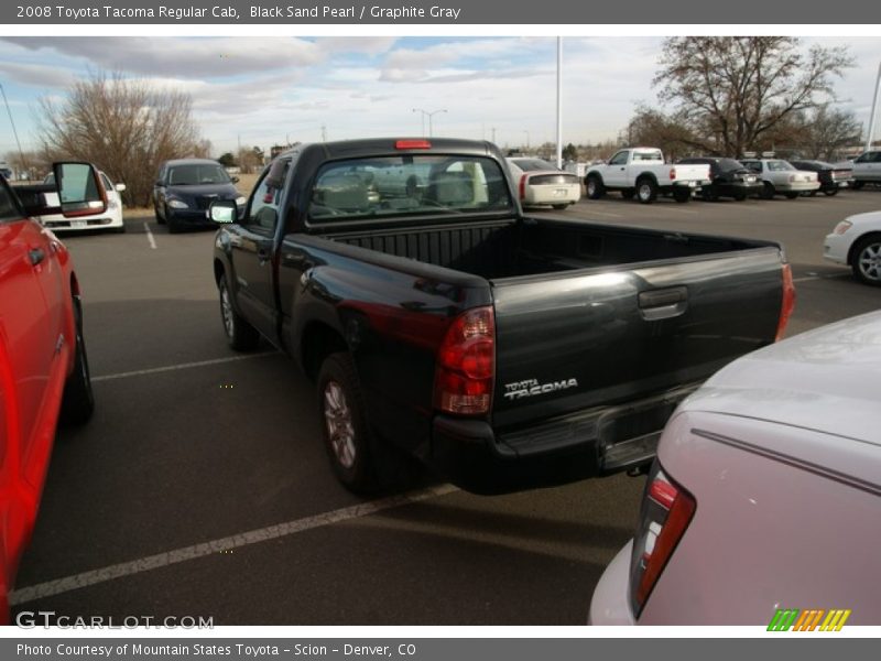 Black Sand Pearl / Graphite Gray 2008 Toyota Tacoma Regular Cab