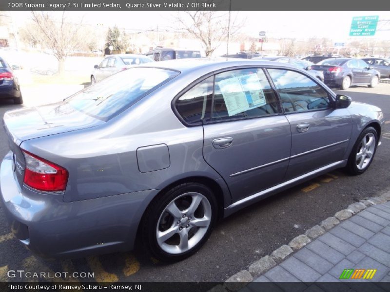 Quartz Silver Metallic / Off Black 2008 Subaru Legacy 2.5i Limited Sedan