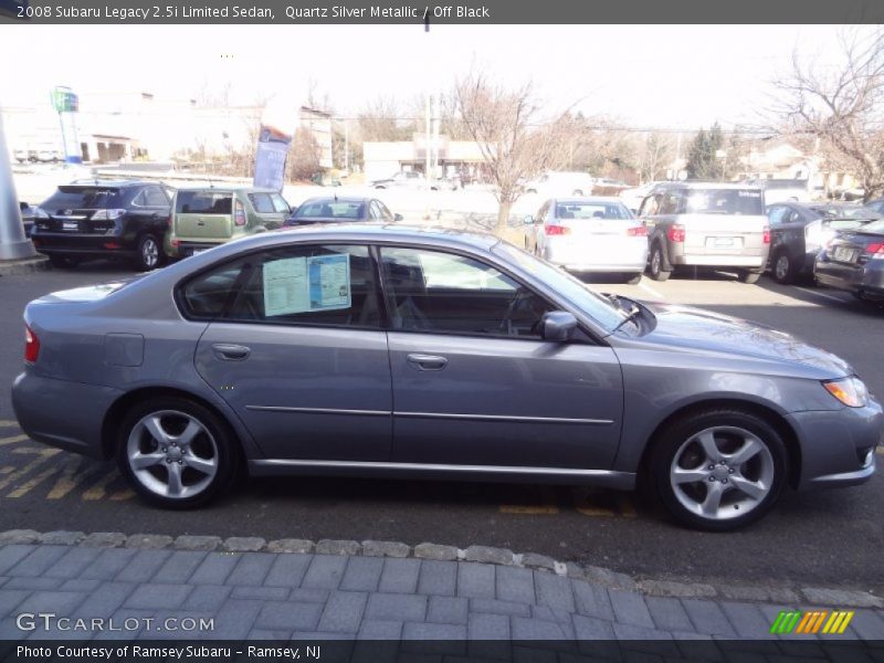 Quartz Silver Metallic / Off Black 2008 Subaru Legacy 2.5i Limited Sedan