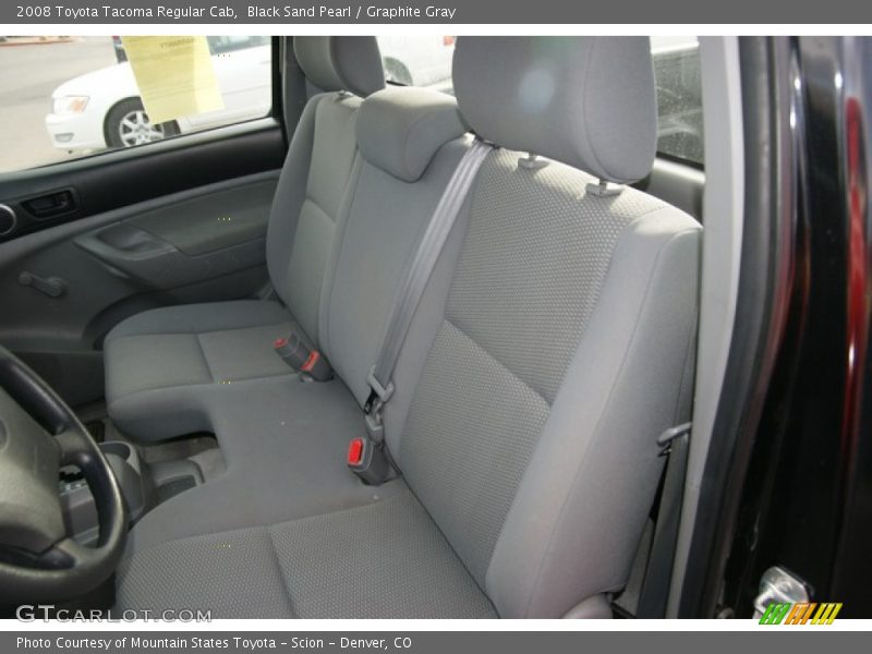 Black Sand Pearl / Graphite Gray 2008 Toyota Tacoma Regular Cab