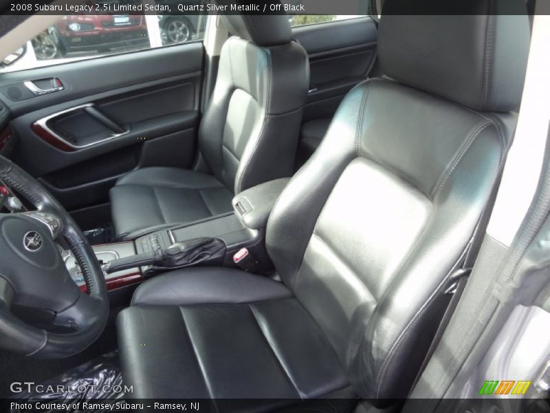 Front Seat of 2008 Legacy 2.5i Limited Sedan