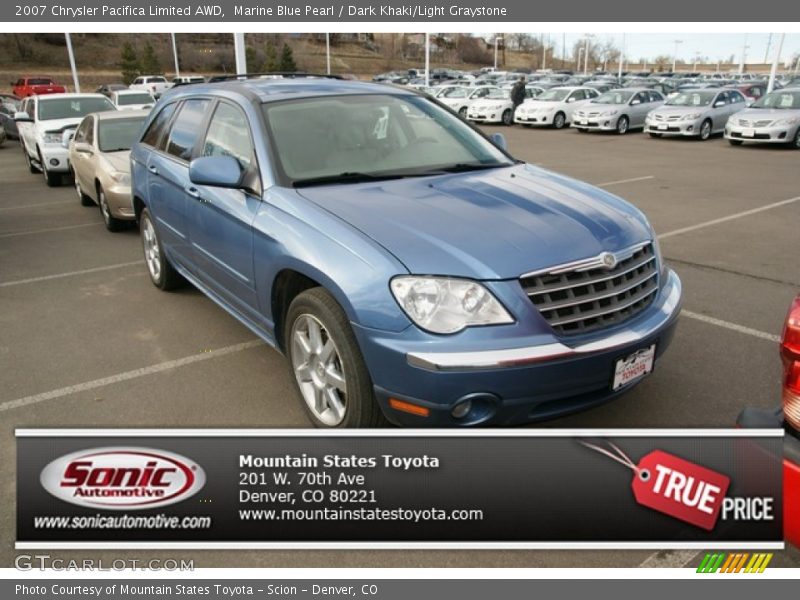 Marine Blue Pearl / Dark Khaki/Light Graystone 2007 Chrysler Pacifica Limited AWD