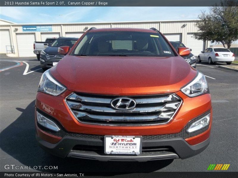 Canyon Copper / Beige 2013 Hyundai Santa Fe Sport 2.0T
