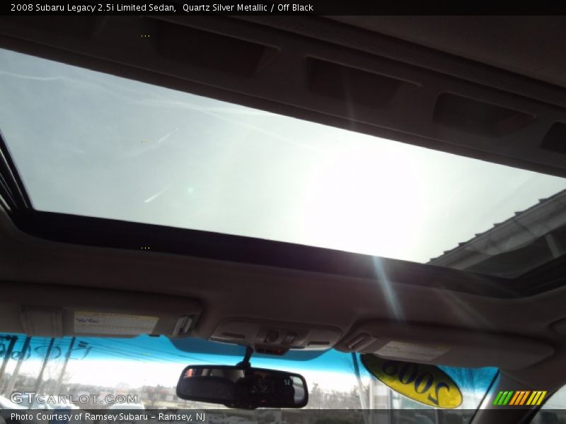 Quartz Silver Metallic / Off Black 2008 Subaru Legacy 2.5i Limited Sedan