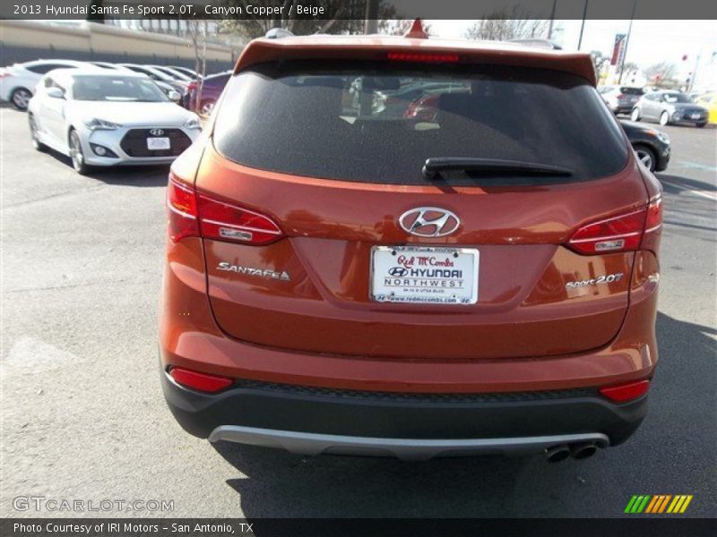Canyon Copper / Beige 2013 Hyundai Santa Fe Sport 2.0T