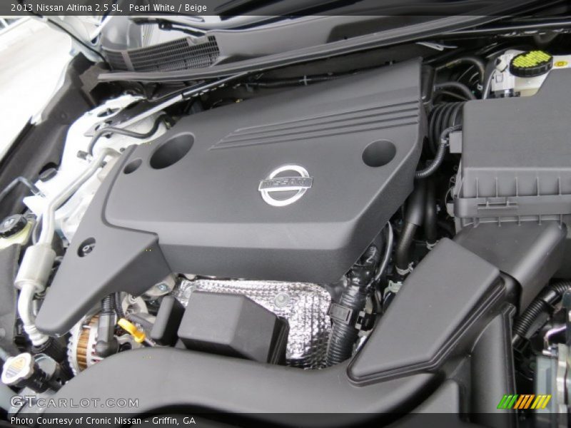 Pearl White / Beige 2013 Nissan Altima 2.5 SL