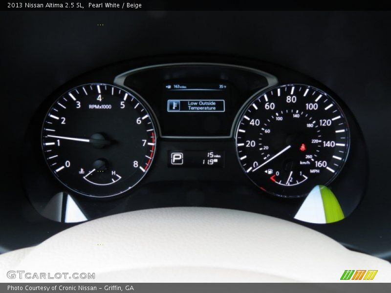 Pearl White / Beige 2013 Nissan Altima 2.5 SL
