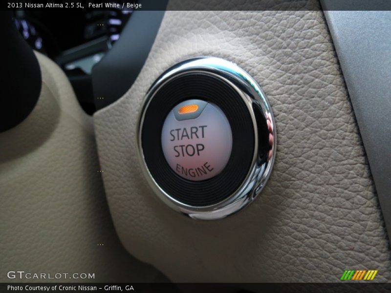 Pearl White / Beige 2013 Nissan Altima 2.5 SL