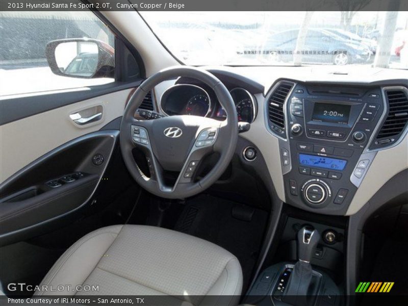 Canyon Copper / Beige 2013 Hyundai Santa Fe Sport 2.0T