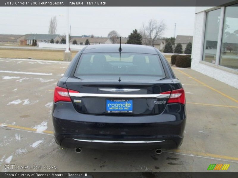 True Blue Pearl / Black 2013 Chrysler 200 Touring Sedan