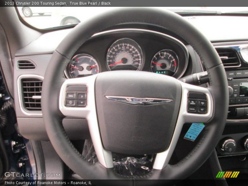 True Blue Pearl / Black 2013 Chrysler 200 Touring Sedan